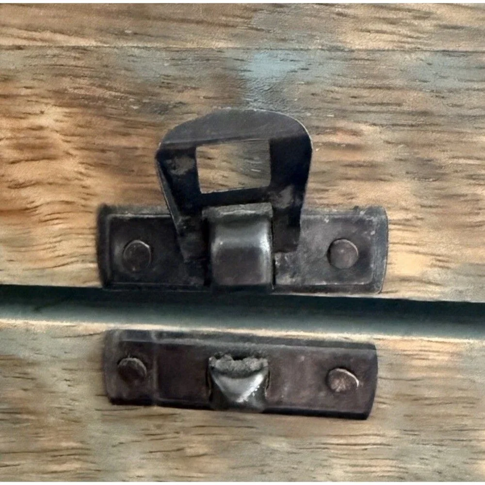 Vintage Hand Carved Wooden Trinket Jewelry Box